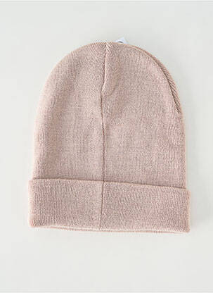 Bonnet broderie beige OBEY homme