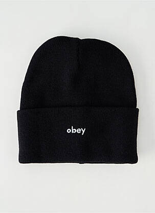 Bonnet noir OBEY pour homme