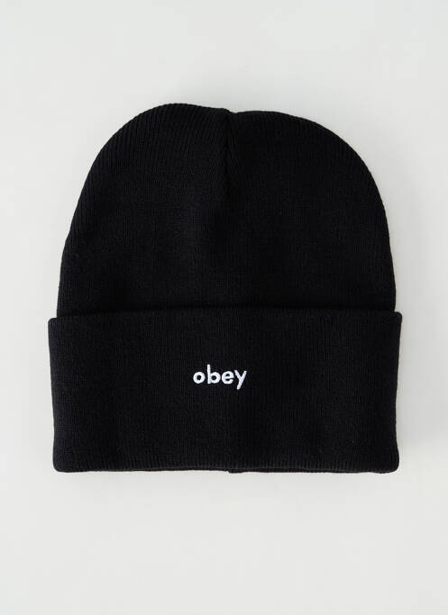Bonnet noir OBEY pour homme