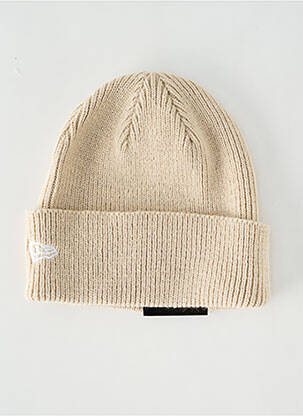 Bonnet broderie beige NEXT ERA homme