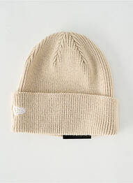 Bonnet broderie beige NEXT ERA homme