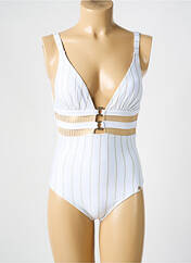 Maillot de bain 1 pièce blanc SUN PLAYA pour femme seconde vue