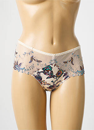 Shorty broderie beige LOUISA BRACQ femme