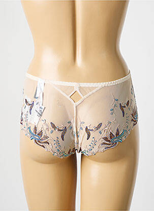 Shorty broderie beige LOUISA BRACQ femme