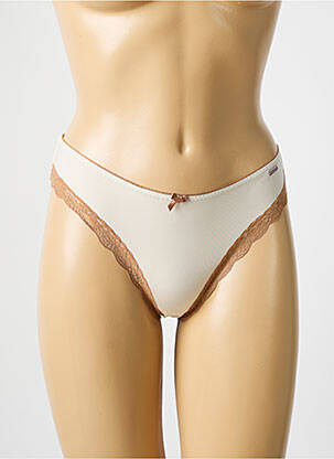 Tanga beige VERDISSIMA pour femme