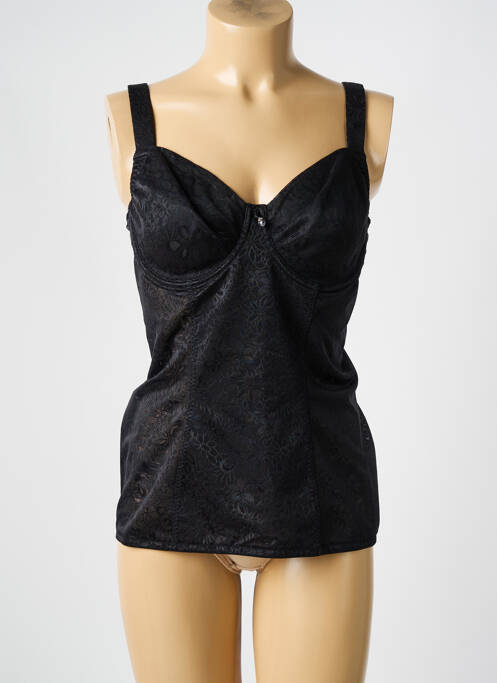 Top/caraco bretelles élastiquées ajustables noir ULLA DESSOUS femme