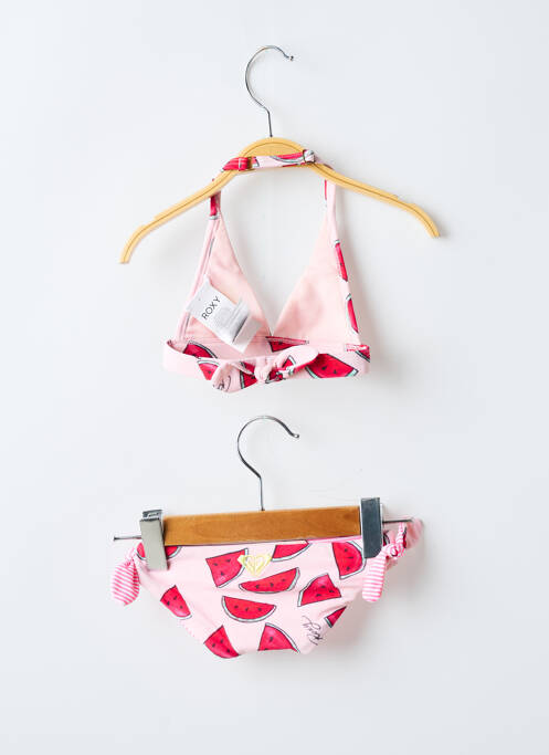 Maillot de bain 2 pièces culotte rose ROXY fille