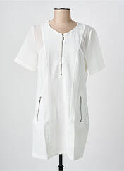 Robe courte blanc ARELINE pour femme seconde vue