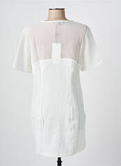 Robe courte blanc ARELINE pour femme seconde vue