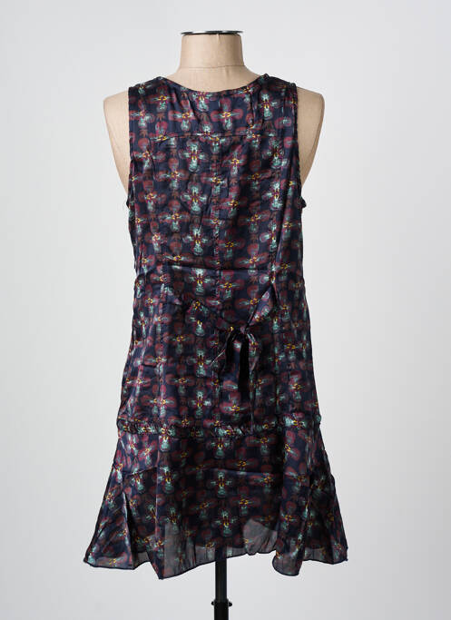 Robe courte sans manche sans manche violet ARELINE femme