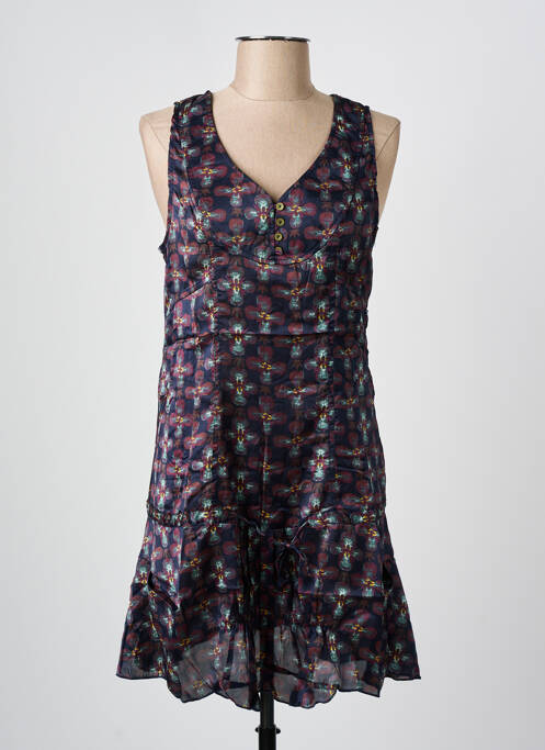 Robe courte violet ARELINE pour femme