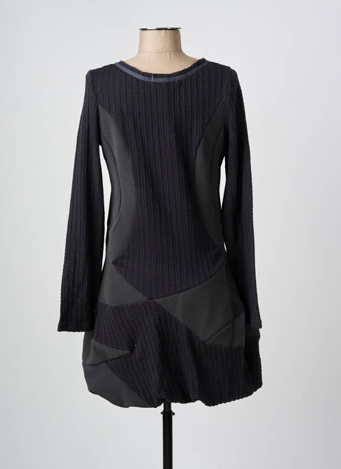 Robe mi-longue manches longues manches longues gris ARELINE femme