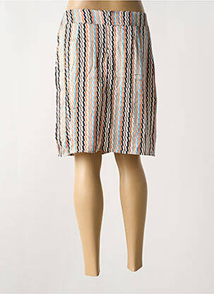 Jupe mi-longue doublure orange ARELINE femme