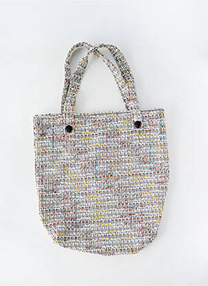 Sac poignée 2 anses de portée forme cabas blanc MALOKA femme