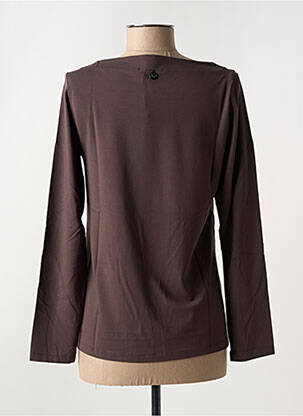 T-shirt manches longues manches longues marron MALOKA femme