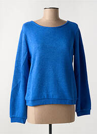 Pull coupe cintrée manches longues bleu PAUL BRIAL femme