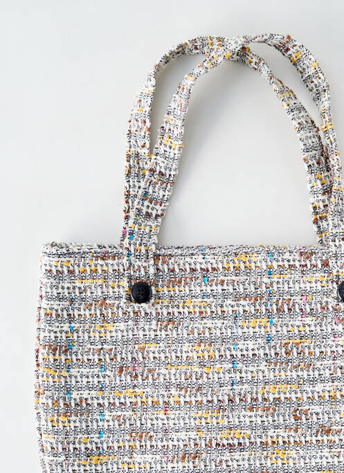 Sac forme cabas forme cabas blanc MALOKA femme