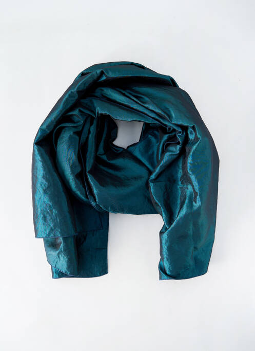 Foulard effet matière satinée vert PAUL BRIAL femme