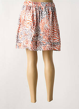 Jupe courte doublure orange ARELINE femme