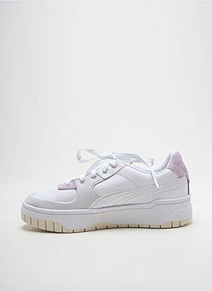 Baskets bout rond talon plat jusqu'à 3cm blanc PUMA femme
