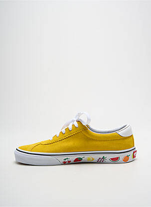 Baskets bout rond bout rond jaune VANS unisexe