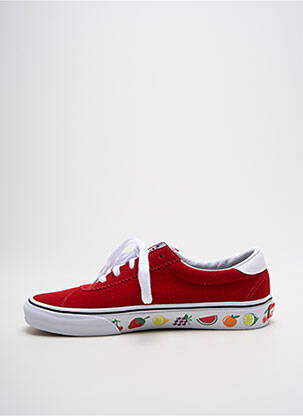 Baskets bout rond bout rond rouge VANS unisexe