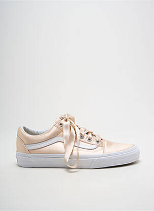 Baskets tissage satiné talon plat jusqu'à 3cm beige VANS femme