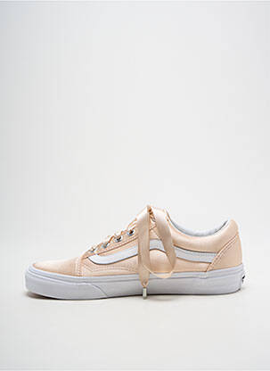 Baskets tissage satiné talon plat jusqu'à 3cm beige VANS femme