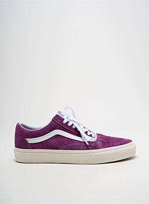 Baskets nubuck talon plat jusqu'à 3cm violet VANS femme