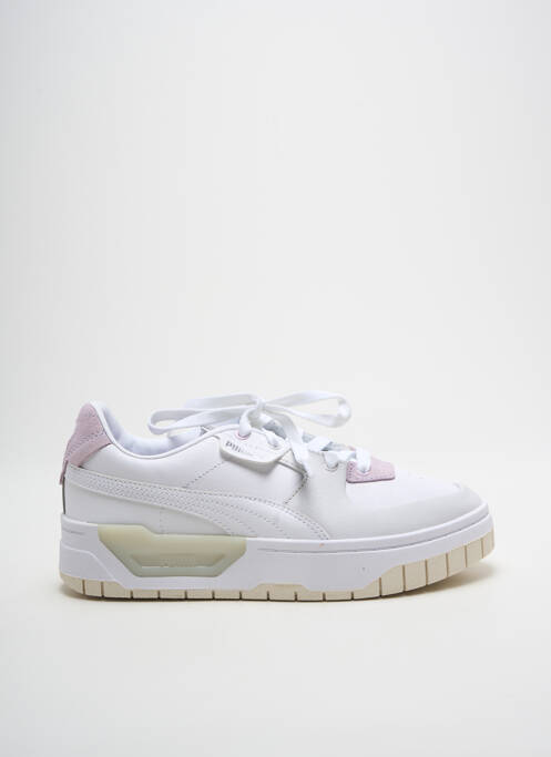 Baskets bout rond talon plat jusqu'à 3cm blanc PUMA femme