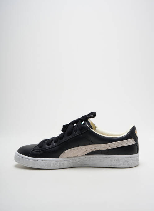 Baskets tissage satiné bout rond noir PUMA homme
