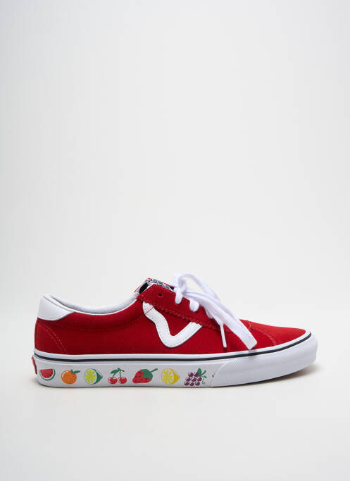 Baskets bout rond bout rond rouge VANS unisexe