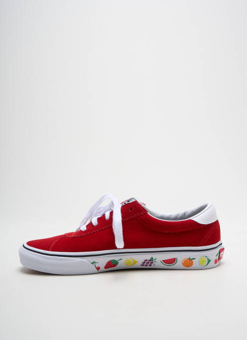 Baskets bout rond bout rond rouge VANS unisexe
