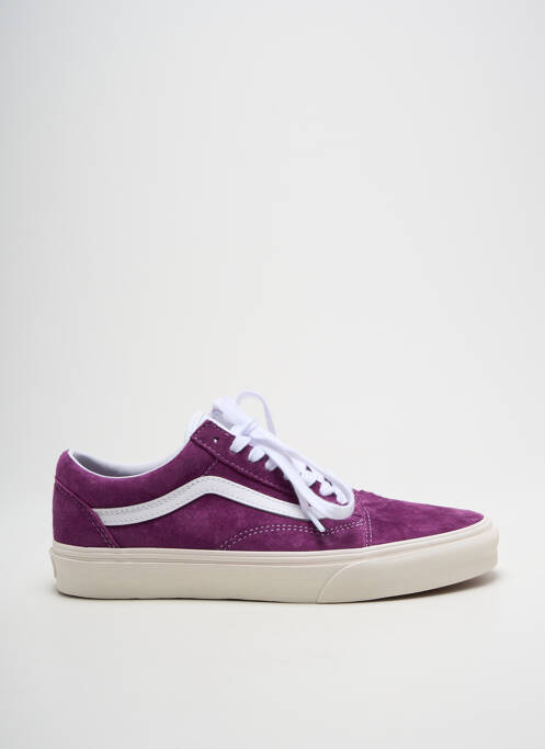 Baskets nubuck talon plat jusqu'à 3cm violet VANS femme