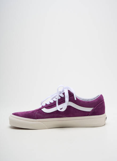 Baskets nubuck talon plat jusqu'à 3cm violet VANS femme