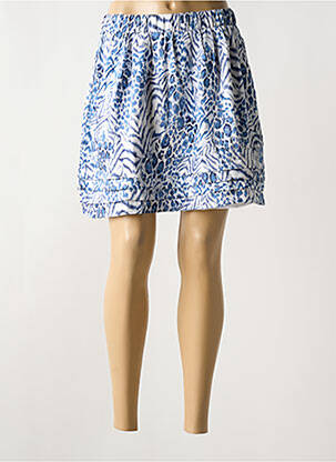 Jupe courte doublure bleu ARELINE femme