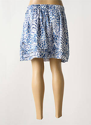 Jupe courte doublure bleu ARELINE femme