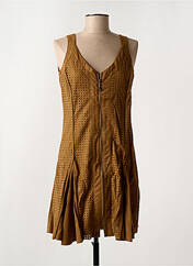 Robe courte marron ARELINE pour femme seconde vue