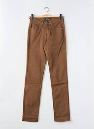 Jeans coupe slim taille normale taille normale marron KANOPE femme