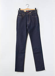 Jeans coupe slim tissage brut taille haute bleu CIMARRON femme