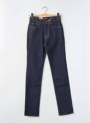 Jeans coupe slim tissage brut taille haute bleu CIMARRON femme