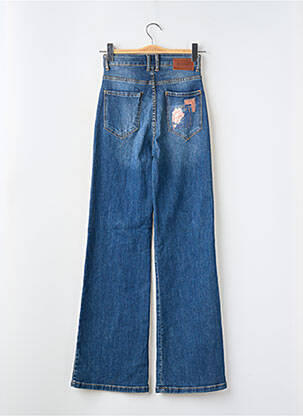 Jean coupe flare stretch taille haute bleu DESIGUAL femme