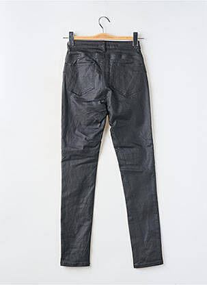 Pantalon slim taille haute taille haute noir DEELUXE femme
