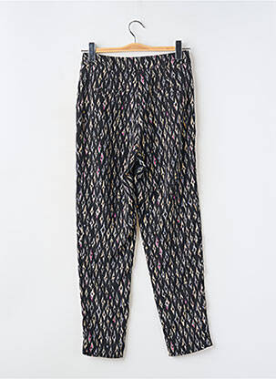Pantalon droit tissage crêpe taille normale noir MOLLY BRACKEN femme