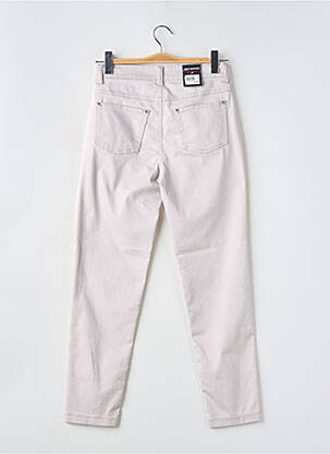 Pantalon slim tissage popeline taille normale gris ANNA MONTANA femme