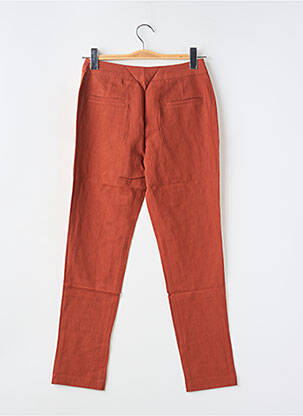 Pantalon chino taille normale taille normale orange SEE U SOON femme