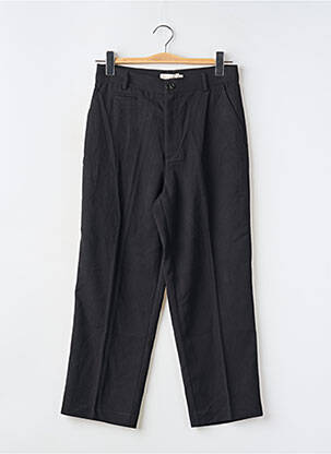 Pantalon chino tissage popeline taille normale noir SEE U SOON femme