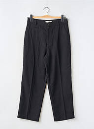 Pantalon chino tissage popeline taille normale noir SEE U SOON femme