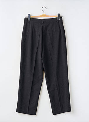 Pantalon chino tissage popeline taille normale noir SEE U SOON femme