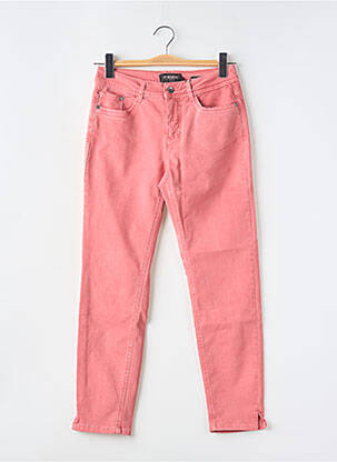 Jeans coupe slim taille basse taille basse rose JENSEN femme